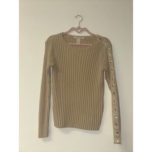 Cote Femme Women’s‎ Sweater Sz Sm Made In Romania Silver Button Hardware Details